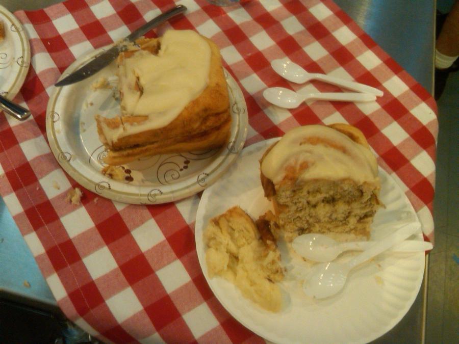 The sinfully delicious cinnamon bread from Ross' Restaurant