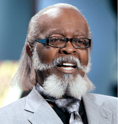In this Oct. 28, 2010 file photo, New York gubernatorial candidate Jimmy McMillan, of the Rent is Too Damn High Party, appears on the "Imus in the Morning" program on the Fox Business Network in New York. (Photo by Richard Drew/AP)