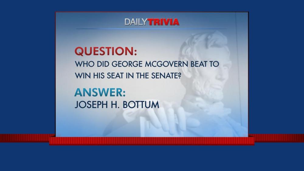 Daily Trivia: Remembering Sen. George McGovern