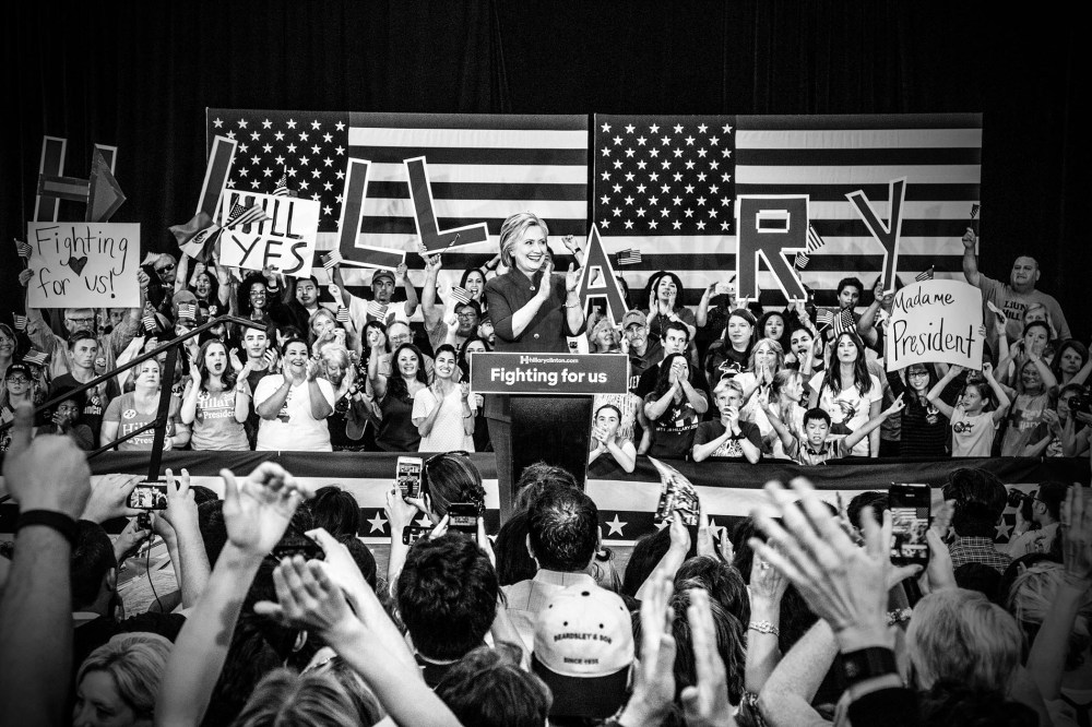 Hillary Clinton holds a rally in Oxnard, California, June 4, 2016. (Photo by Mark Peterson/Redux for MSNBC)