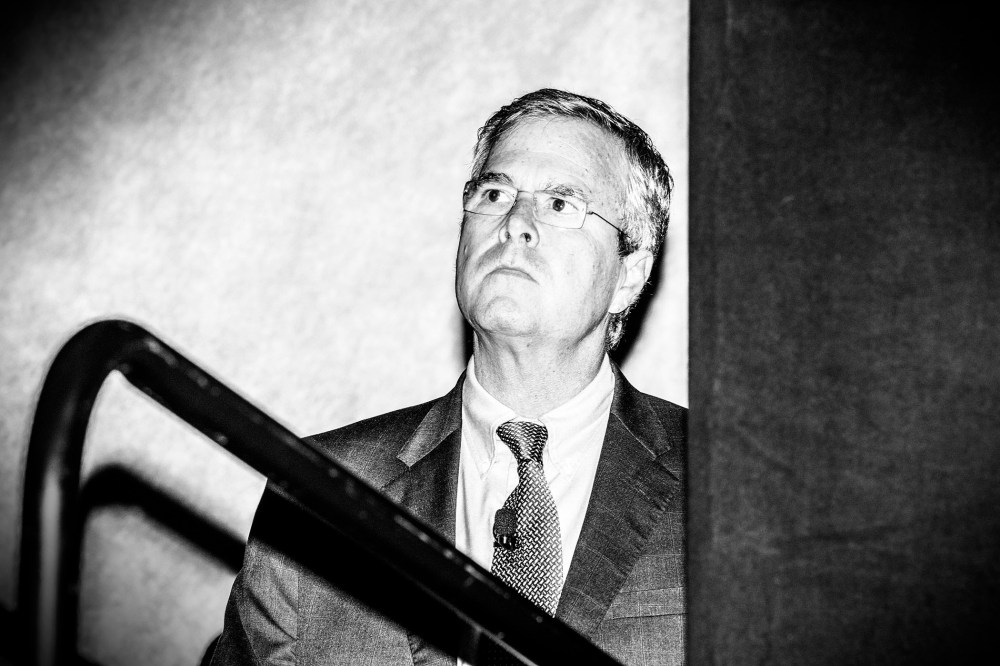 Republican presidential candidate Jeb Bush waits to speak at the RedState Gathering in Atlanta, Ga., on Aug. 8, 2015. (Photo by Mark Peterson/Redux for MSNBC)