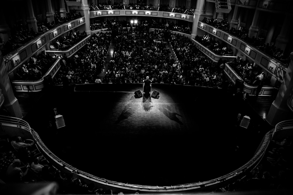 Republican presidential candidate Donald Trump holds a rally in Carmel, Ind., on May 2, 2016. (Photo by Mark Peterson/Redux for MSNBC)