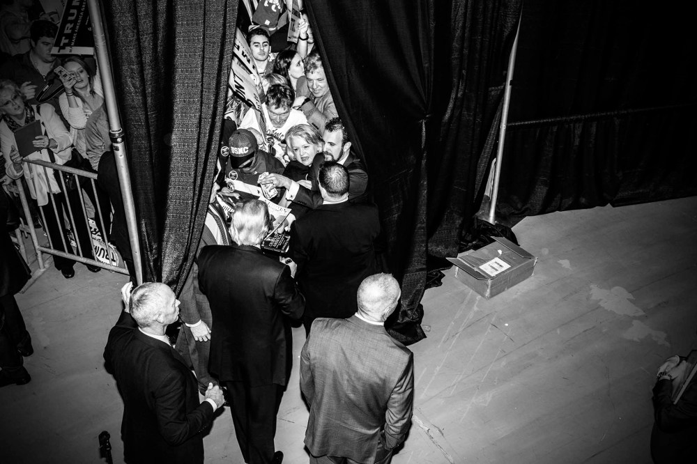 Donald Trump holds a rally in Radford, Va., Feb. 29, 2016. (Photo by Mark Peterson/Redux for MSNBC)