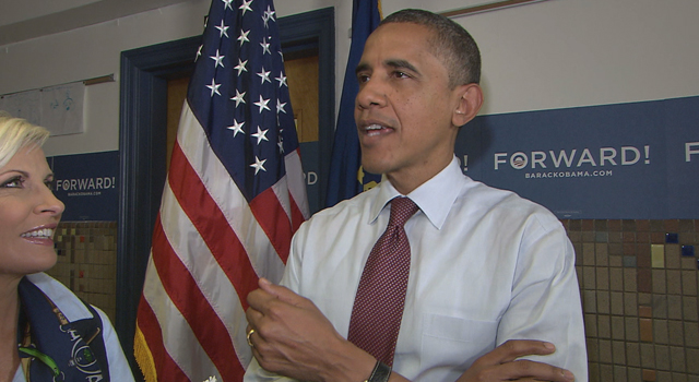 Obama speaking on Morning Joe in New Hampshire