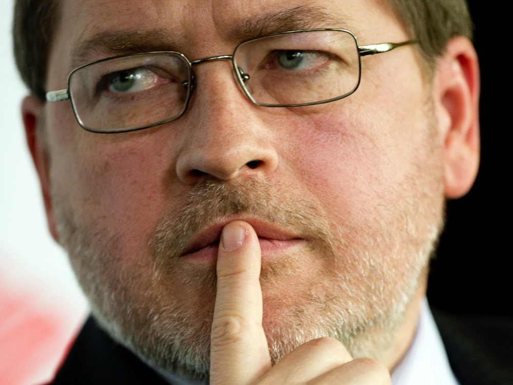 Americans for Tax Reform President Grover Norquist gives in on tax rates. (Jim Watson / AFP Photo)