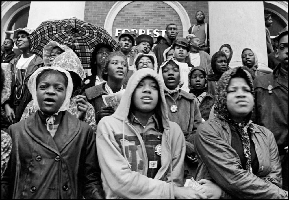 Voter registration rally in Hattiesburg, Mississippi, 1964.