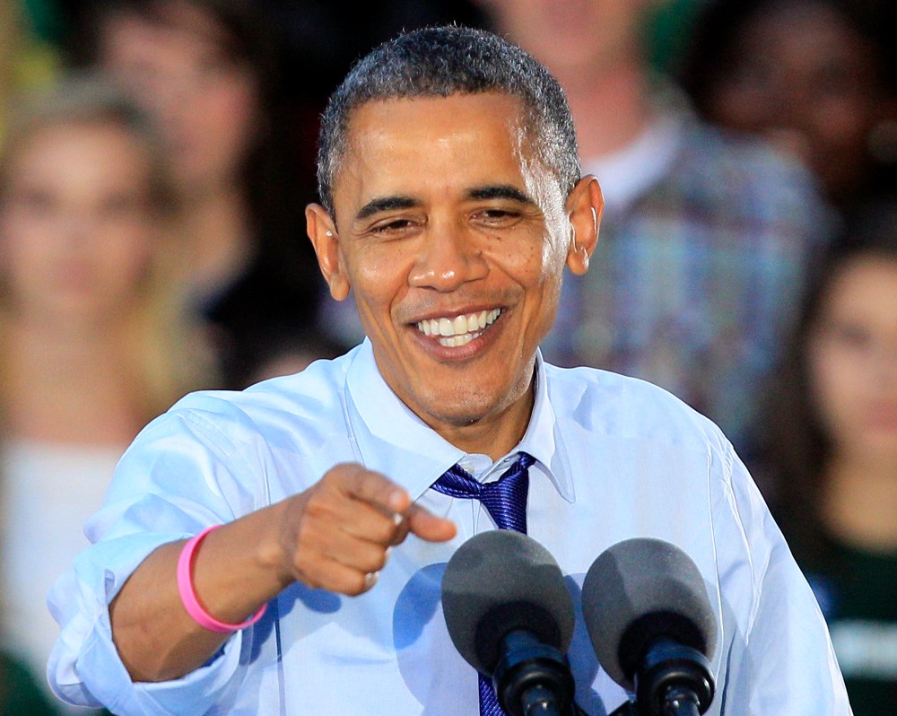 President Obama dubbed Mitt Romney's "condition" of sidestepping as "Romnesia." (AP Photo/Al Behrman)