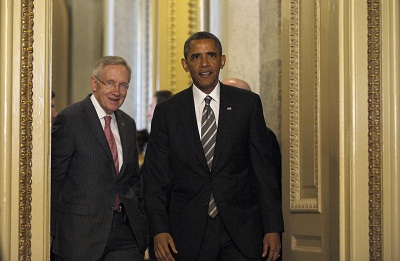 President Barack Obama arrives for a meeting with Democrats on Capitol Hill in Washington, Wednesday, July 31, 2013. (Photo by Susan Walsh/AP)