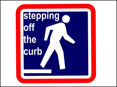 Benjamin R Pendleton of Spotswood, NJ designed this logo for The Last Word's "Off The Curb" campaign. (msnbc)