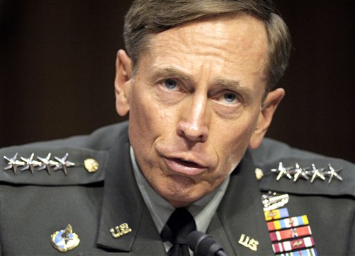 FILE - In this June 23, 2011 file photo, then-CIA Director-desigate Gen. David Petraeus testifies on Capitol Hill in Washington. Petraeus has resigned because of an extramarital affair. (AP Photo/Cliff Owen, File)
