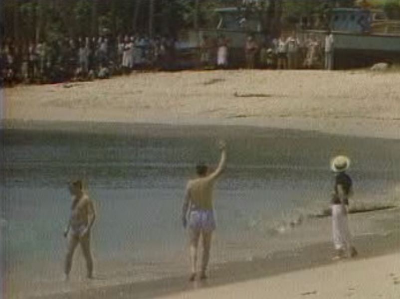 Ronald Reagan during his 1982 trip to Barbados. (NBC News)