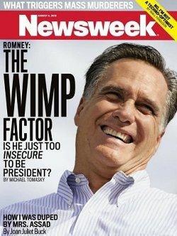 Mitt Romney dismisses Newsweek cover calling him a 'wimp'