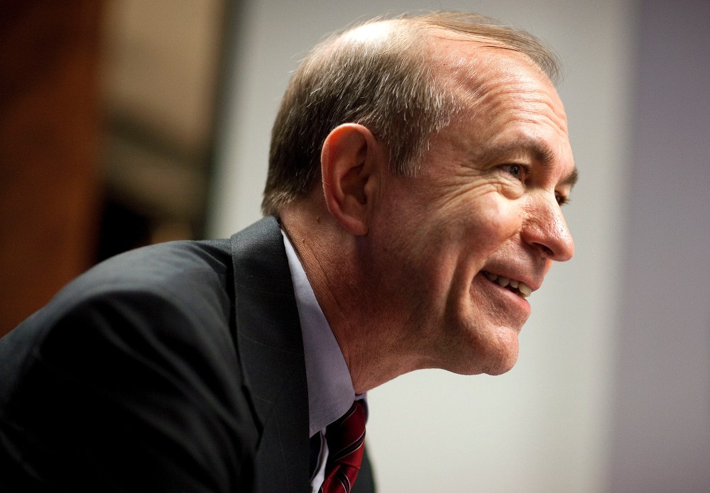 United States Representative Scott Garrett speaks during a Reuters Finance Summit in Washington February 28, 2011.