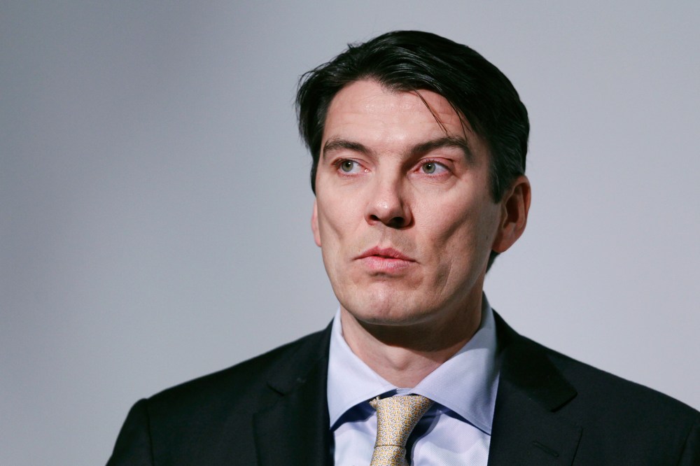 Tim Armstrong, chairman and CEO of AOL, speaks during the Bloomberg Media Summit in New York, March 10, 2011.