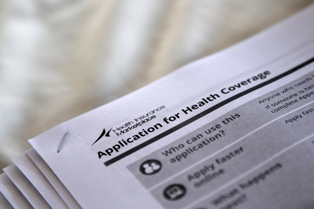 Federal government forms for applying for health coverage.