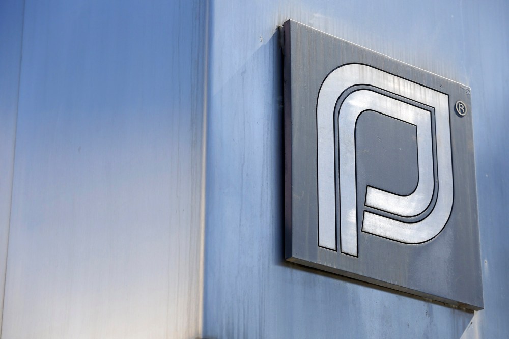 The Planned Parenthood logo is pictured outside a clinic in Boston, Mass. on June 27, 2014. (Photo by Dominick Reuter/Reuters)