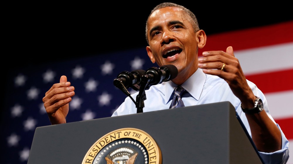 U.S. President Barack Obama speaks about the economy during a visit to Austin, Texas July 10, 2014.