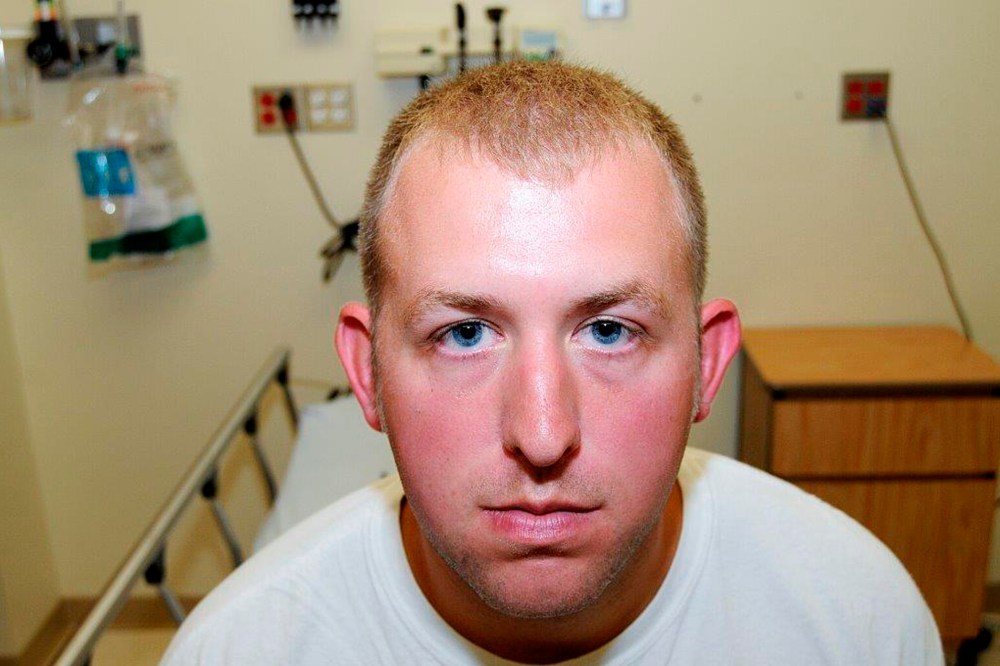 St. Louis County Prosecutor's Office photo shows Ferguson, Mo. police officer Darren Wilson photo taken shortly after Aug. 9, 2014 shooting of Michael Brown, presented to the grand jury and made available on Nov. 24, 2014.