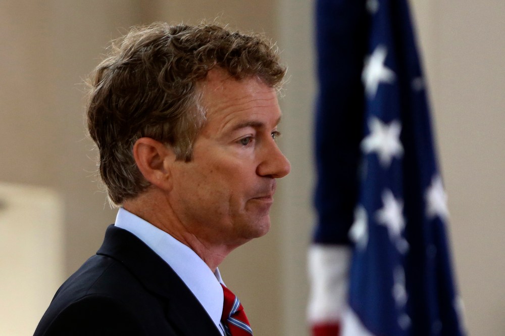 U.S. Senator Rand Paul (R-KY) attends the Faith & Freedom Coalition Road to Majority Conference Kickoff Luncheon in Washington on June 13, 2013.