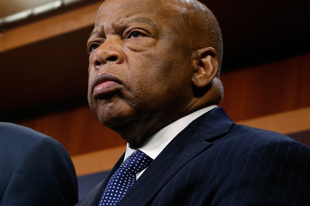 John Lewis (D-GA) speaks at the U.S. Capitol in Washington on Jan. 16, 2014.