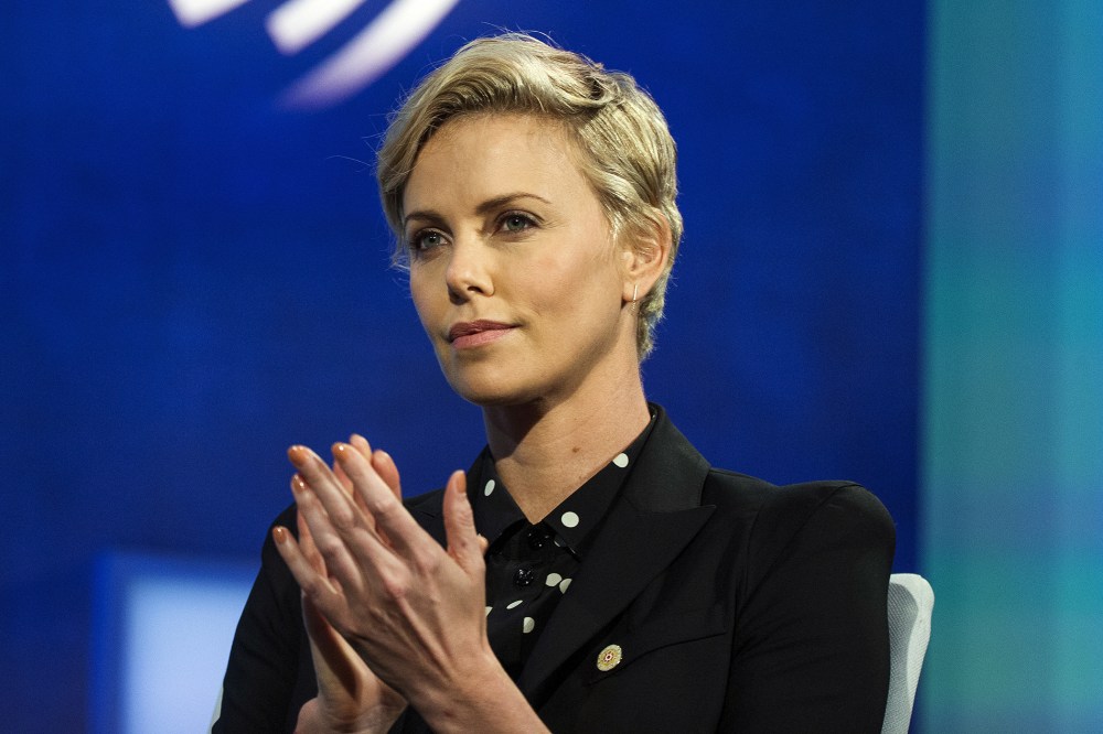 Actress and United Nations Messenger of Peace, Charlize Theron, takes part in a panel during the Clinton Global Initiative's annual meeting in New York, Sept. 27, 2015. (Photo by Lucas Jackson/Reuters)