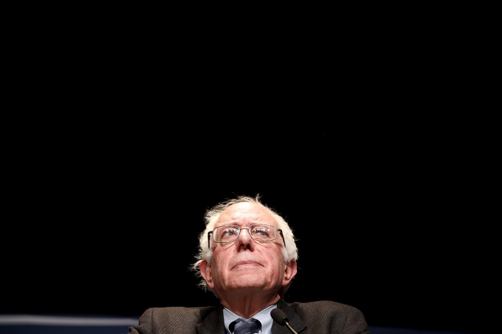 Democratic U.S. presidential candidate Senator Bernie Sanders listens to a question from the audience during a campaign event at Wartburg College in Waverly, Iowa, Jan. 8, 2016. (Photo by Scott Morgan/Reuters)