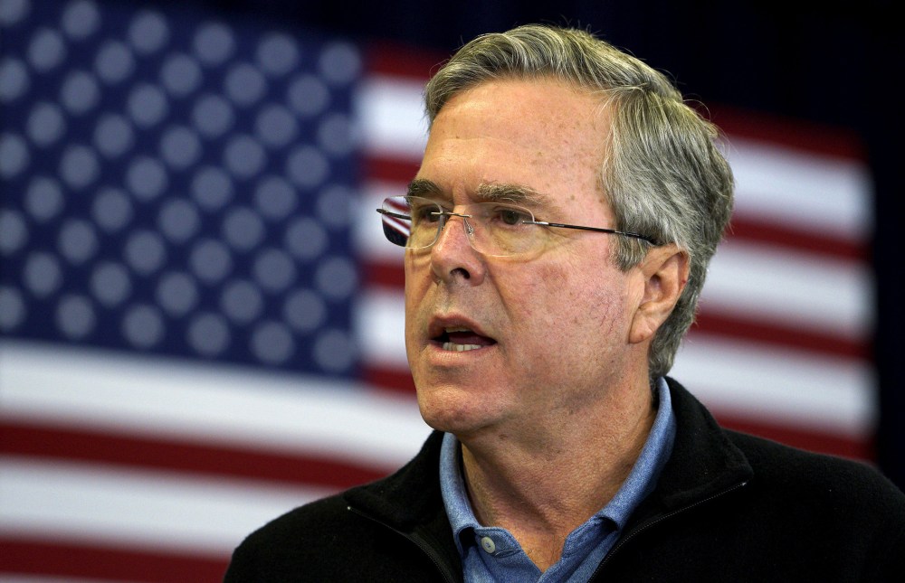 U.S. Republican presidential candidate Jeb Bush speaks at a campaign event in Bedford, N.H., Feb. 6, 2016. (Photo by Rick Wilking/Reuters)