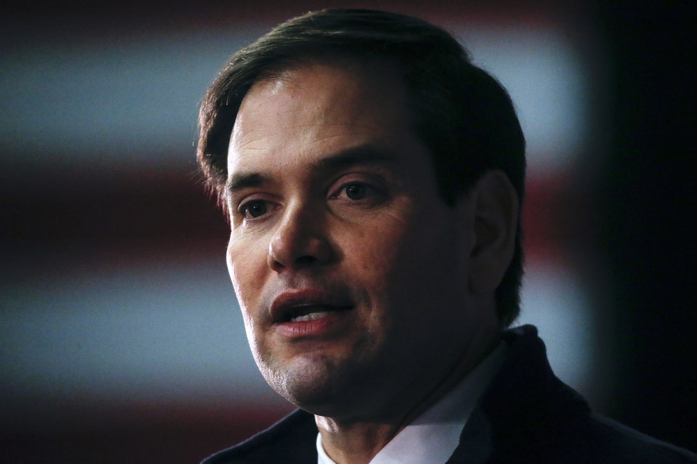 Republican presidential candidate Marco Rubio speaks at a campaign event in Manchester, N.H., Feb. 7, 2016. (Photo by Carlo Allegri/Reuters)