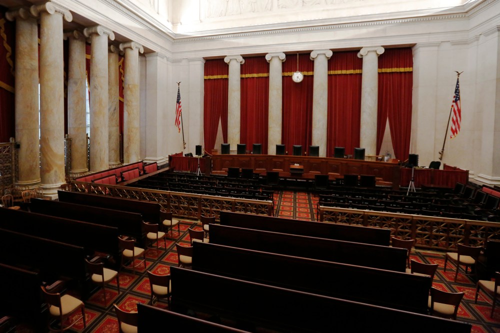 The courtroom of the U.S. Supreme Court is seen in Washington, April 4, 2016. (Photo by Jonathan Ernst/Reuters)