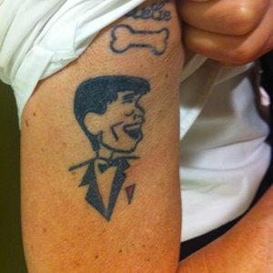 Richard Belzer's permanent sign of devotion.