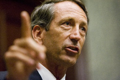 Gov. Mark Sanford talks about the actions of the Ethics Commission during a news conference Sept. 10, 2009, at the Statehouse in Columbia, S.C.  (AP Photo/Mary Ann Chastain)