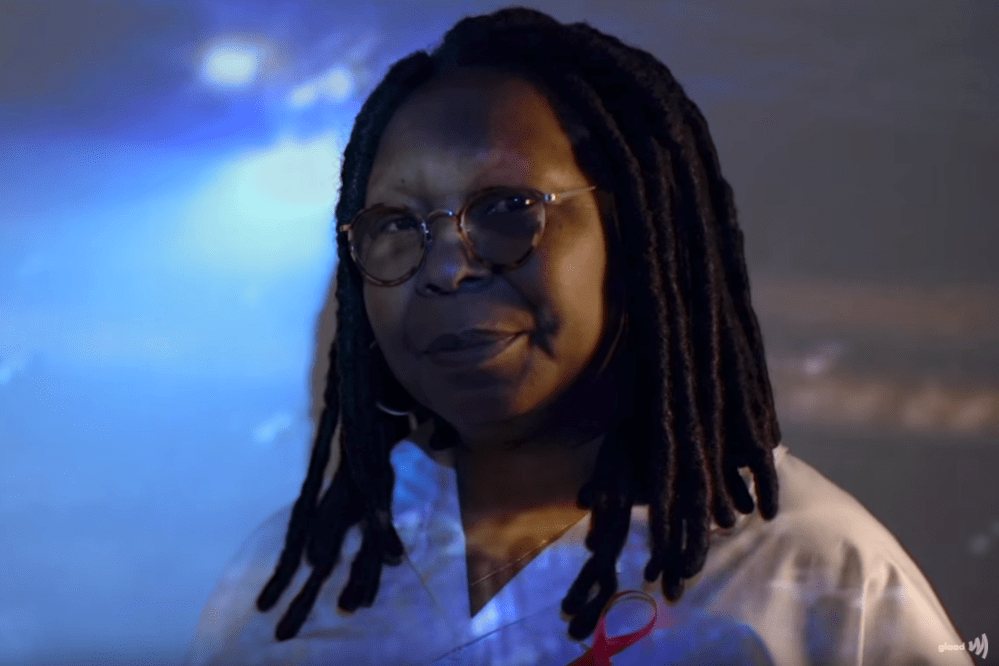 Screengrab captured from a new PSA released Tuesday by GLAAD and The Elizabeth Taylor AIDS Foundation. (Courtesy of GLAAD)