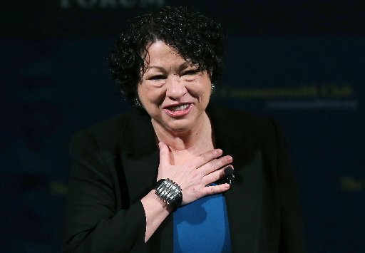 SAN FRANCISCO, CA - JANUARY 28: US Supreme Court Associate Justice Sonia Sotomayor speaks during a Commonwealth Club event at Herbst Theatre on January 28, 2013 in San Francisco, California. Sotomayor spoke in conversation with Stanford law school...