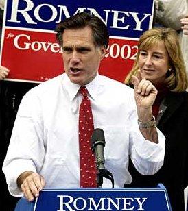 Mitt Romney in Massachusetts in 2002, during happier Bay State times.