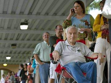 Long voting lines were common nationwide last month.