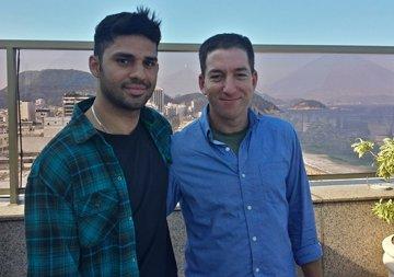 Glenn Greenwald, right, with his partner David Miranda
