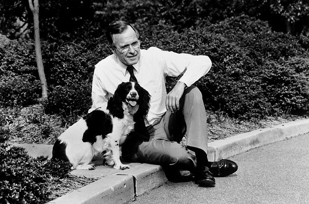 Millie and George H.W. Bush