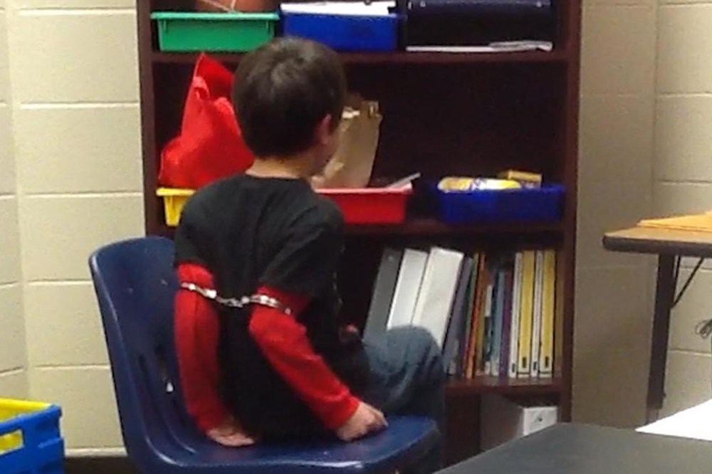 An 8-year-old disabled student was handcuffed for misbehaving, a federal lawsuit claims. (Photo courtesy of ACLU)