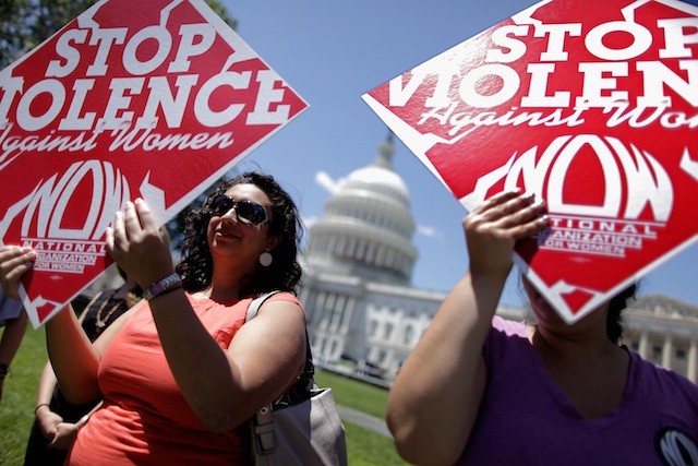 Supporters of the Violence Against Women Act rally in Washington, DC.  (Photo: Chip Somodevilla/Getty Images)