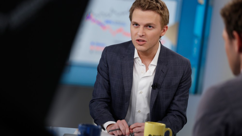 Ronan Farrow on set, Feb. 27, 2014.