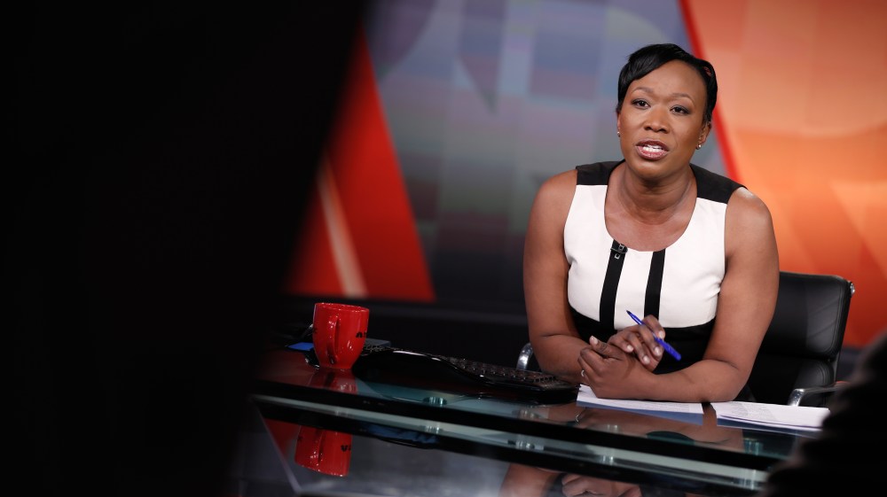 Joy Reid on set, Feb. 27, 2014.