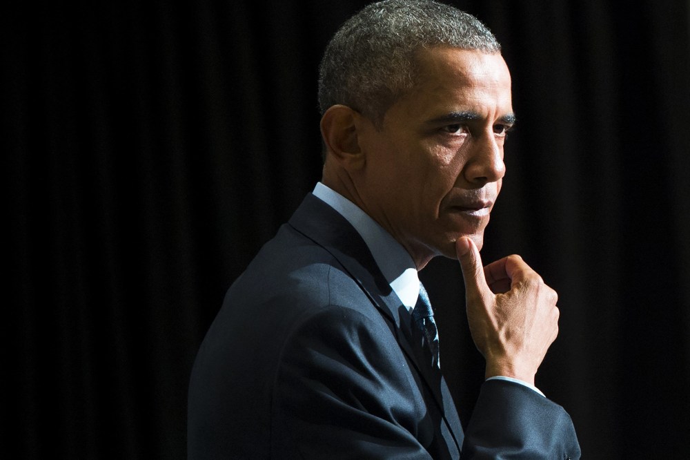 President Barack Obama speaks during an event in Newark, N.J., on Nov. 2, 2015. (Photo by Saul Loeb/AFP/Getty)