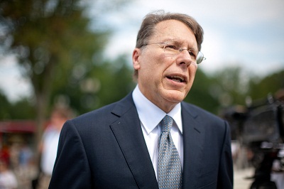 Wayne LaPierre, Exec. VP and CEO of the National Rifle Association (Photo by Brendan Hoffman/Getty Images)