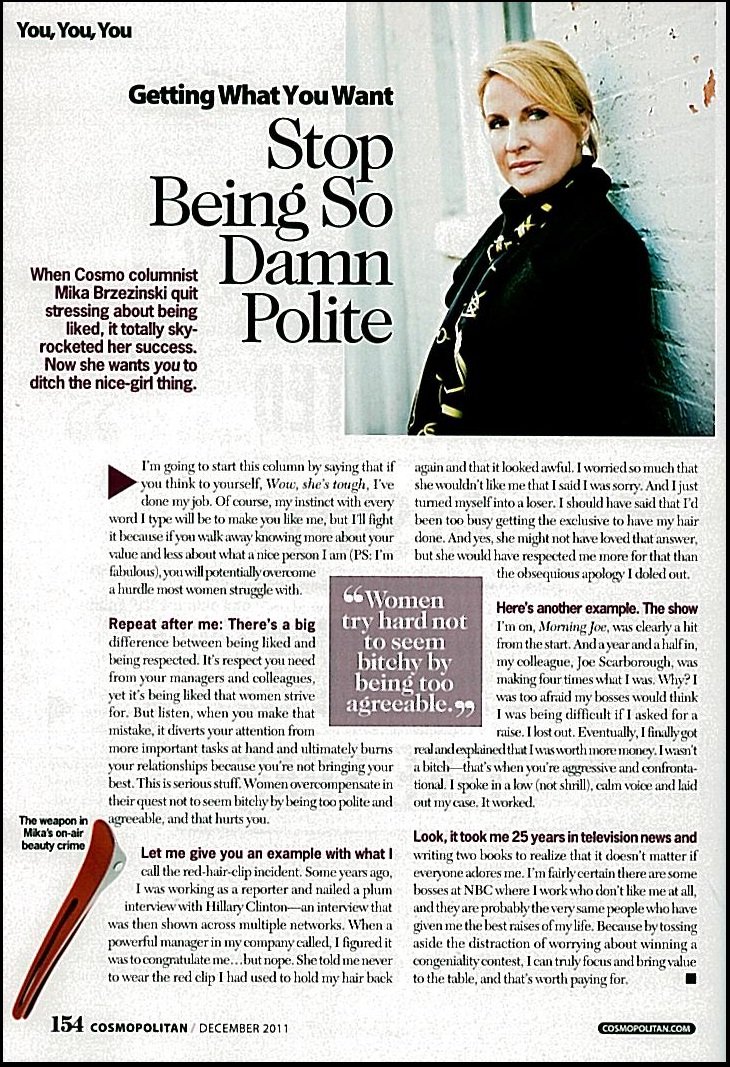 Mika Brzezinski: "Stop being so damn polite"