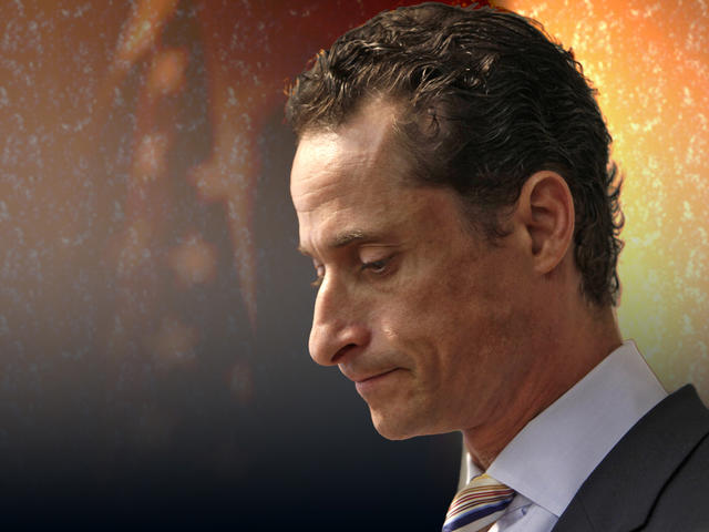 Anthony Weiner announced his resignation from Congress during a news conference in Brooklyn, New York, Thursday, June 16, 2011. Weiner resigned after a scandal spawned by lewd photos of himself that the New York lawmaker sent online to numerous women. ...