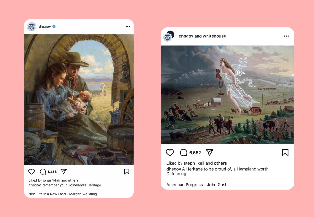 2 instagram posts from dhs.gov