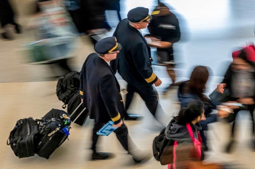 Pilots at airport.