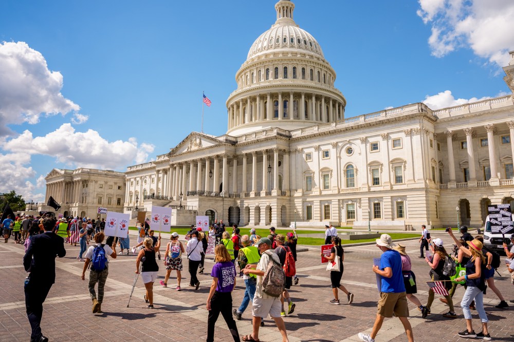 Image: Activists Stage Multiple Protests On Capitol Hill And Outside White House As Lawmakers Return From Summer Recess