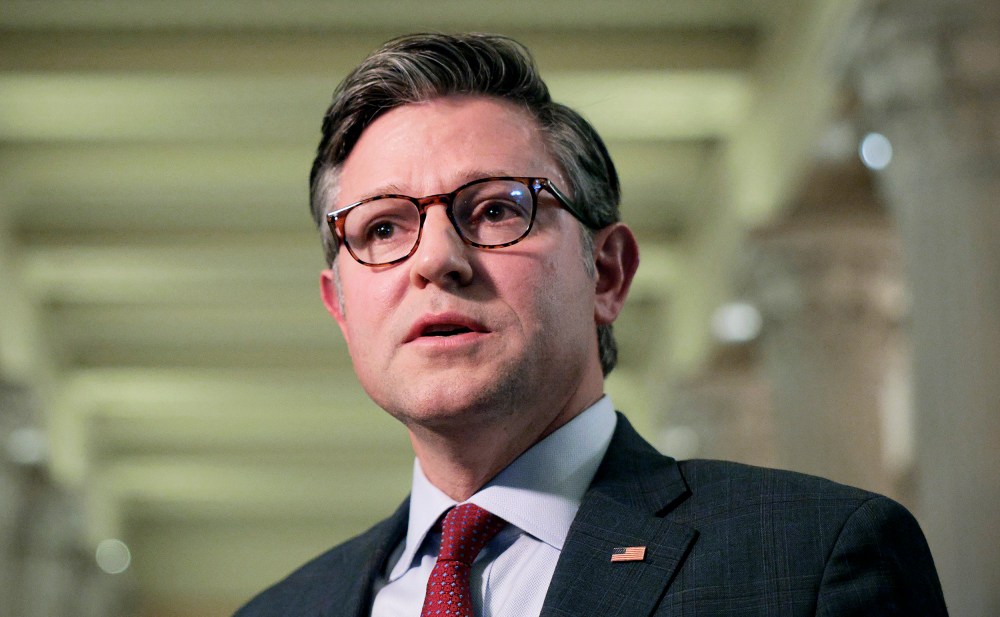 Speaker of the House Mike Johnson (R-LA) at the U.S. Capitol.