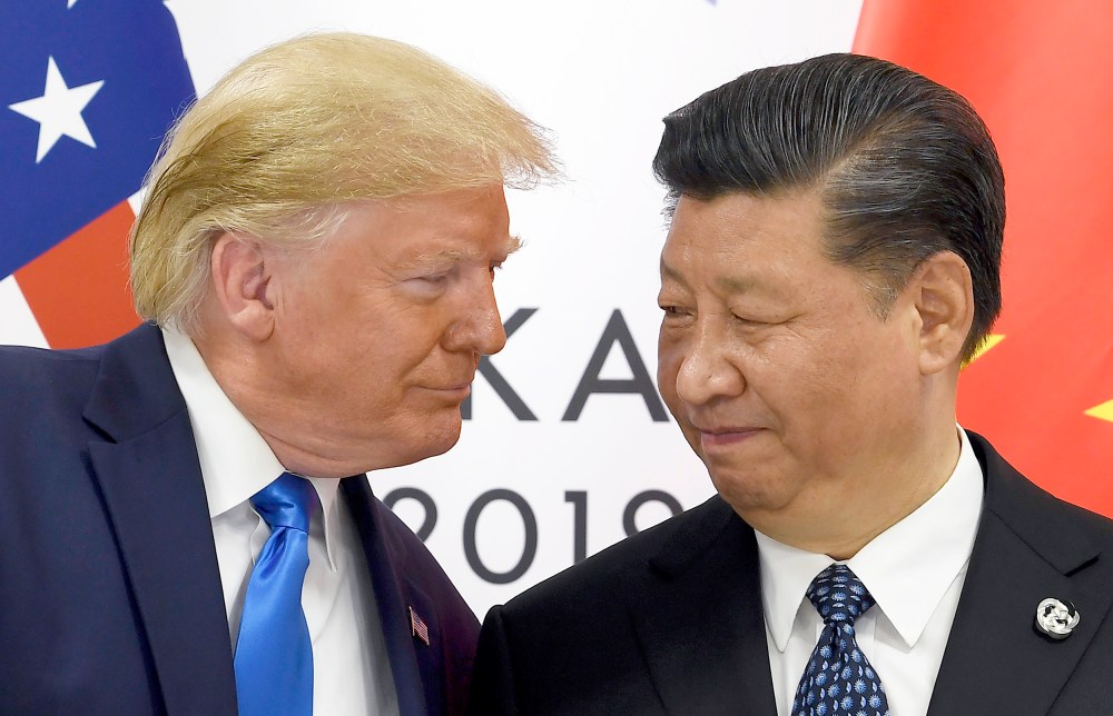 Donald Trump and Chinese President Xi Jinping.